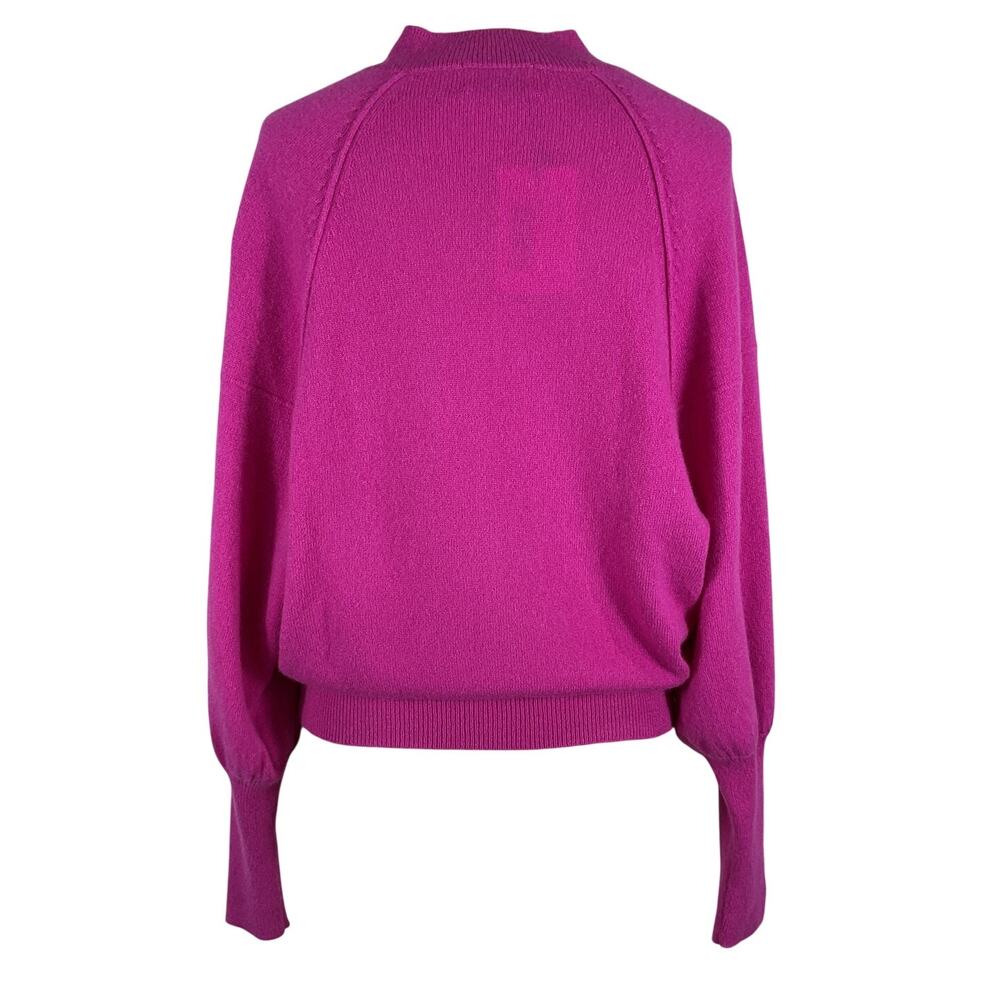 27 Miles Malibu Cashmere Fuchsia Lita Sweater Size S NWT - Picture 3 of 6